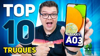 Galaxy A03 | TOP 10 DICAS & TRUQUES PRA MELHORAR ELE AINDA MAIS!