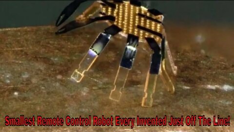 Smallest Remote Control Walking And Jumping Robot Ever Created! One Millimeter Crab!