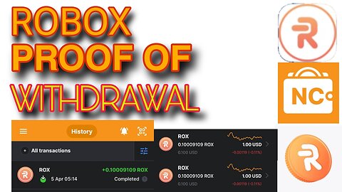 Robox || Withdrawing ROX Into The NC Wallet || 3rd Proof Of Withdrawal