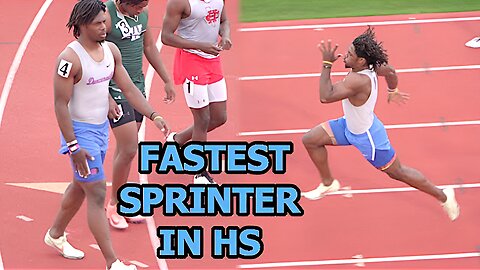HE'S 6'1 220 & HE'S THE FASTEST SPRINTER IN THE COUNTRY!! Pierre Goree runs 10.09!!