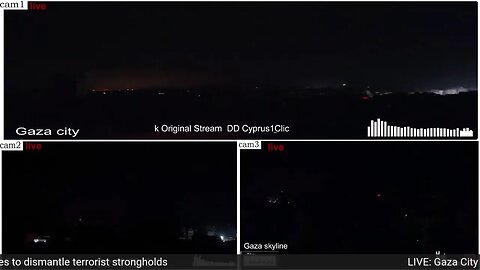 LIVE: Gaza city multi camera view