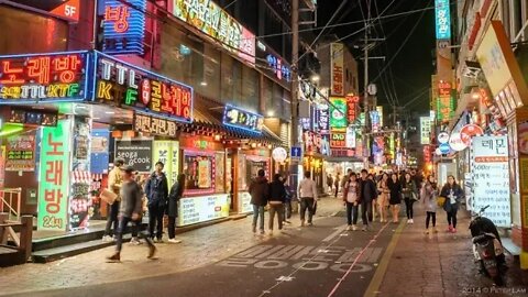 AO VIVO - Na Madrugada Pelas Ruas De SEUL - Coreia Do SUL