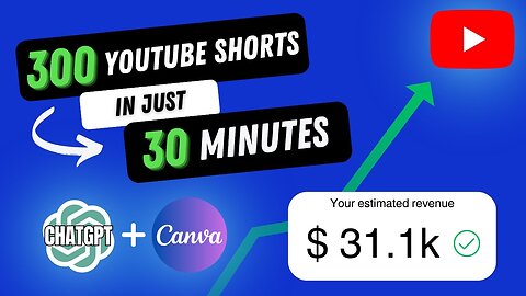 How I Made 300 YouTube Shorts in Just 30 MINUTES for a Faceless YouTube Channel.