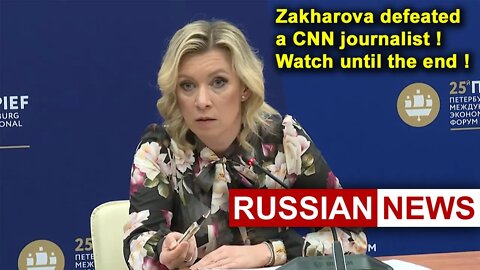 Zakharova defeated a CNN journalist! Watch until the end! Ukraine. Russian news