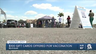 Belle Glade residents to receive $100 gift cards for getting vaccine