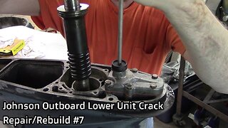 Johnson Outboard Lower Unit Crack Repair/Rebuild #7