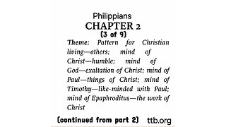 Philippians Chapter 2 (Bible Study) (3 of 9)