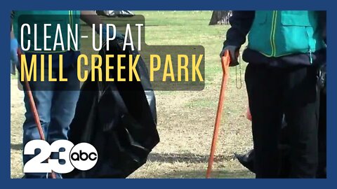 World Mission Society Church of God and Keep Bakersfield Beautiful clean Mill Creek Park