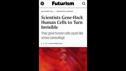 Scientists Turn Human Cells Invisible Paranormal News