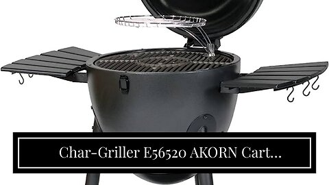 Char-Griller E56520 AKORN Cart Charcoal, Sapphire Blue Kamado Grill