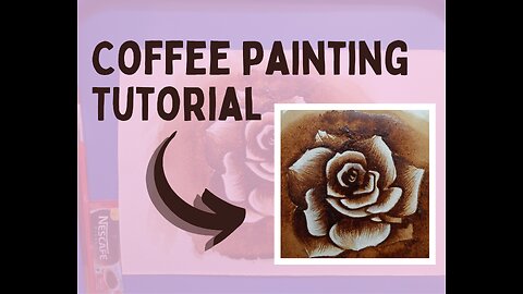 Coffee painting of Rose