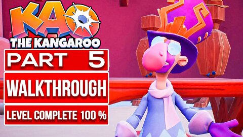 KAO THE KANGAROO Gameplay Walkthrough PART 5 No Commentary (Level Complete, 100% All Collectibles)