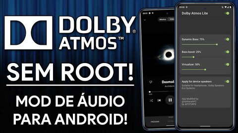 DOLBY ATMOS SEM ROOT PARA QUALQUER ANDROID! | AUMENTE O BASS DO SEU ANDROID!