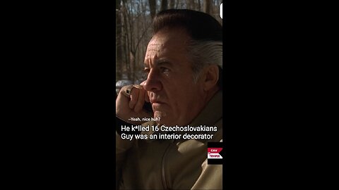 Sopranos "K*lled 16 Czechoslovakians, he was an interior decorator" #sopranos #TV #movie #scene #clips #thesopranos #mafia #mob #mobster
