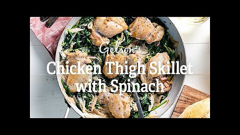 Chicken Thigh Skillet with Spinac