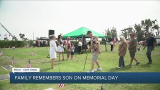 Cape Coral family honors son on Memorial Day