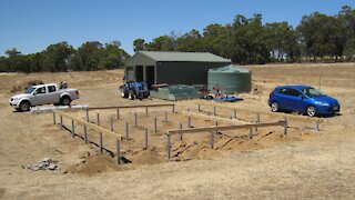 Building the kit home 05 - Stumping the Farm Cottage