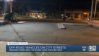 Off-road vehicles seen racing on Phoenix streets