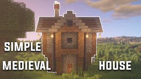 How to build a medieval house in Minecraft - (SIMPLE)