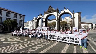 Manifestação Bombeiros Profissionais dos Açores 👨‍🚒🚒🚨 Ponta Delgada, Sao Miguel - 20.01.2024