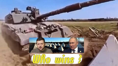 Ukraine war: Russian anti-tank 'DRAGON'S TEETH' vs CHALLENGER 2 Tank