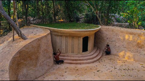 Building Hobbit Villa House With Decoration Underground Room