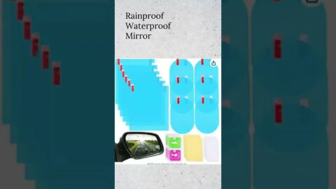 Rainproof Waterproof Mirror #shorts