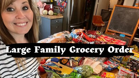 Feeding My Family of 10 Weekly Grocery Haul // Walmart Pickup Order \\ What I ordered! #groceryhaul