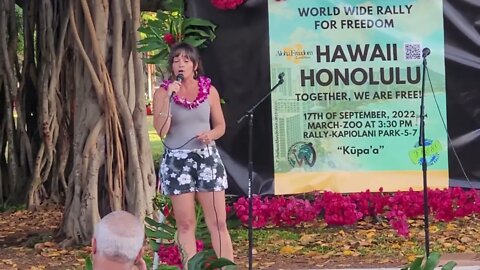 Levana Lomma CEO Forourrights.org Speaks: Resist Future Lockdowns 9/17/22 Waikiki