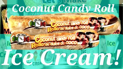 Ice Cream Making Coconut Candy Roll