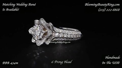 BBR 434m Handmade In The USA 6 Prong Unique Diamond Engagement Ring