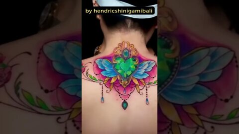 Stunning work by hendricshinigamibali #shorts #tattoos #inked #youtubeshorts