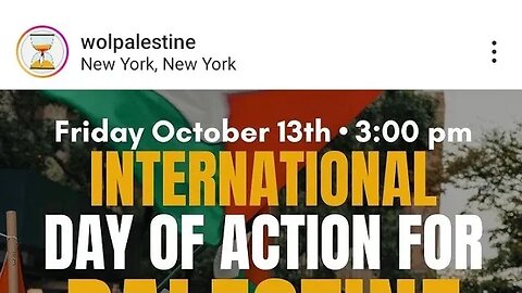 International Day of Action For #palestine Rally Times Square 10/13/23. WOL Palestine/Al-Awada NY