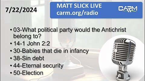 Matt Slick Live, 7/22/2024