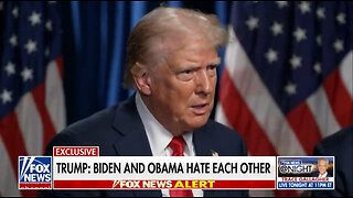 Trump says Barack Obama and Joe Biden secretly hate one another