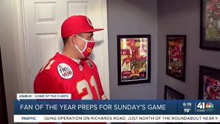 Fan of the Year preps for Sunday's game