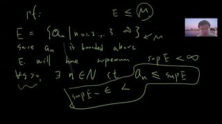 Series monotone convergence and upper limit, lower limit
