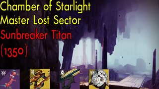 Destiny 2 | Chamber of Starlight | Master Lost Sector | Solo Flawless | Titan
