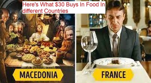 Here's What $30 Buys In Food In different Countries