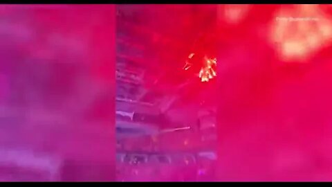 Fireworks at Dua Lipa's concert in Toronto