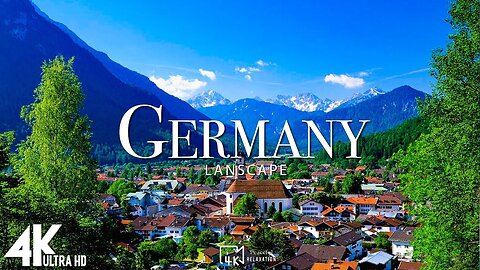 FLYING OVER GERMANY 4K UHD - Amazing Beautiful Nature Scenery with Relaxing Music for Stress Relief