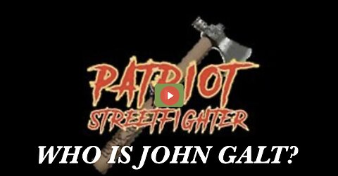 PATRIOT STREET FIGHTER W/ A MESSAGE FOR ALL HUMANITY THERE IS HOPE N THE END GOD WINS. THX John Galt