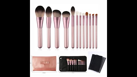 12 PCs Makeup Brushes