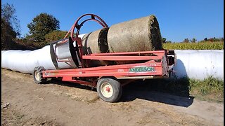 Wrapping hay