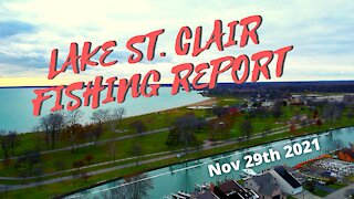 Lake St. Clair Michigan Fishing & Ice Report - November 29th 2021