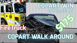 Copart Walk Around, Copart Win! RV's Are Back! 1996 Impala SS