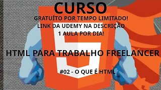 #curso #02 O que é HTML? - HTML focado em trabalho freelancer