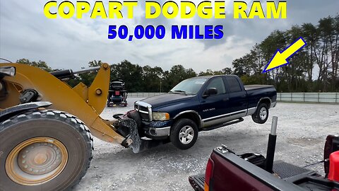 I WON A OLD DODGE RAM TRUCK WITH ONLY 50,000 MILES FROM COPART!
