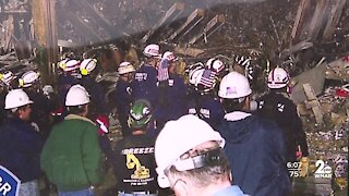 Baltimore County Firefighters in action at Ground Zero on 9/11