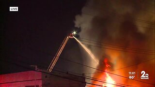 Firefighter injured in 3-alarm fire in Reisterstown